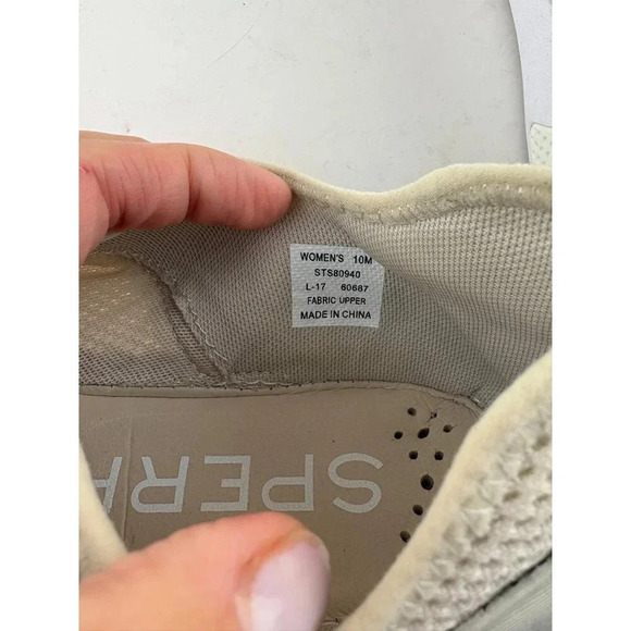 Sperry Top-Sider NEW Women's 7 Seas Hydra Sneaker Ivory Size 10 M Slip on Boat - Picture 6 of 10